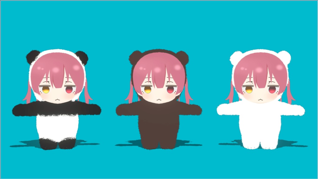 【Free DL】宝鐘クマリン 非公式3Dモデル