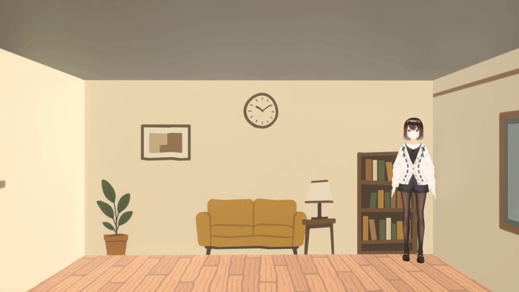 【Blender】エイムズの部屋(トリックアート)