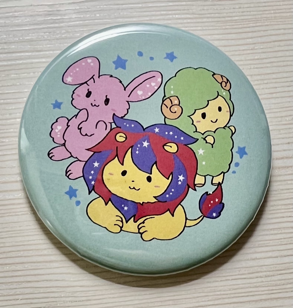 ライムギくんホイップちゃんプラムくん缶バッジ