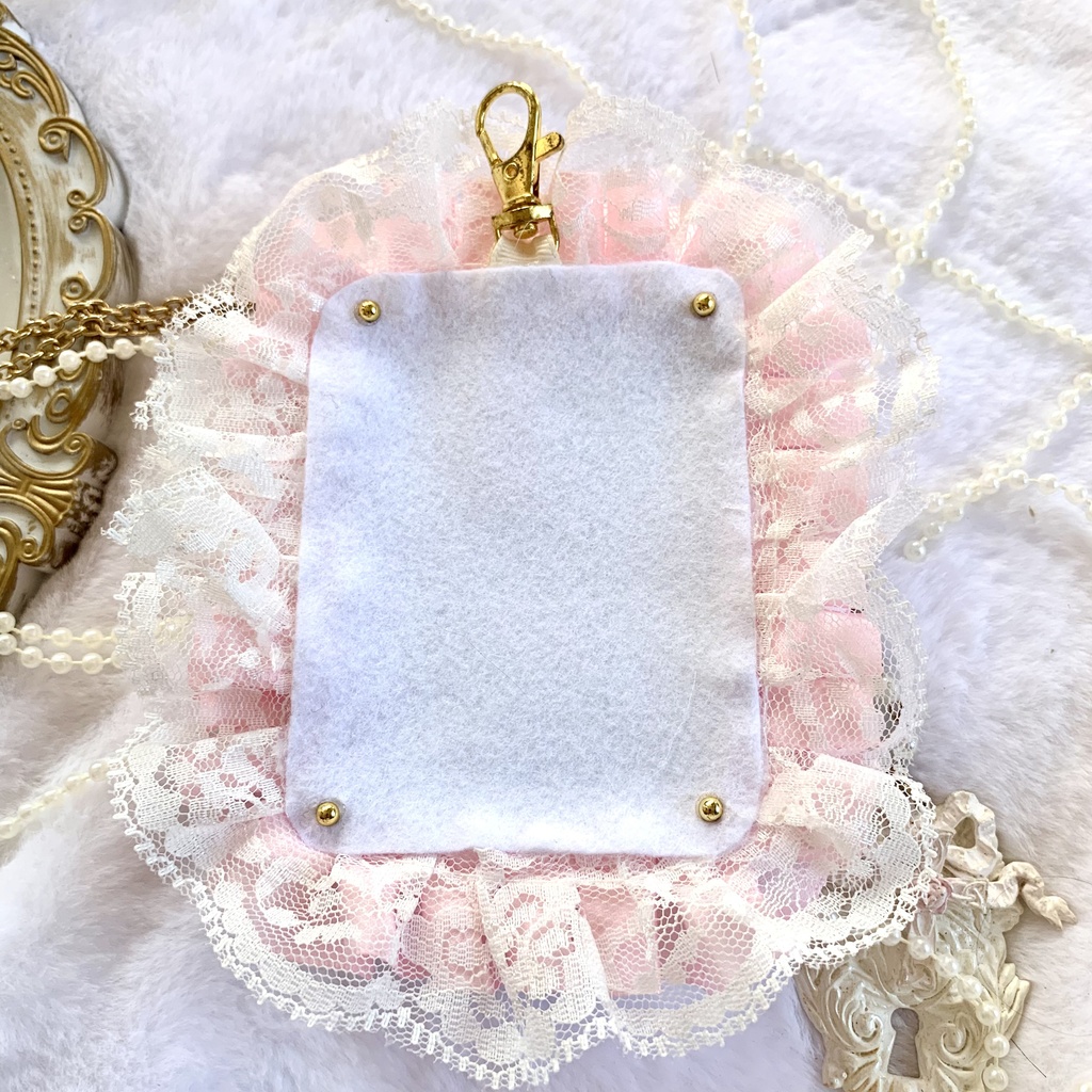 【B8】推し色硬質ケースデコ / 桜ピンク×ミント ୨୧