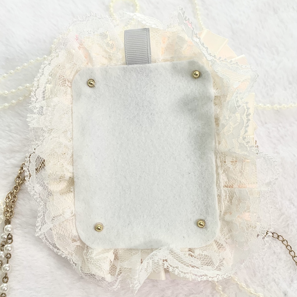 【硬質ケースデコ】いちごミルク B8 薔薇 苺 ハート 十字架 ピンク白