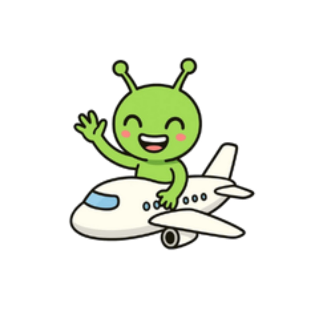 🧳【PNG透過】宇宙くん JAPAN クリップアート10点セット|背景なし素材