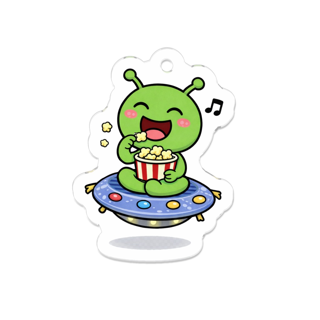 もぐもぐ宇宙くん🍿 UFOでひとやすみアクキー
