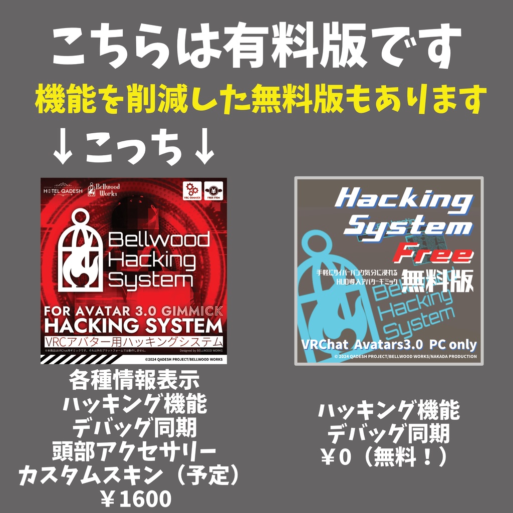 【VRChat】Hacking System【Avatars3.0向けギミック】