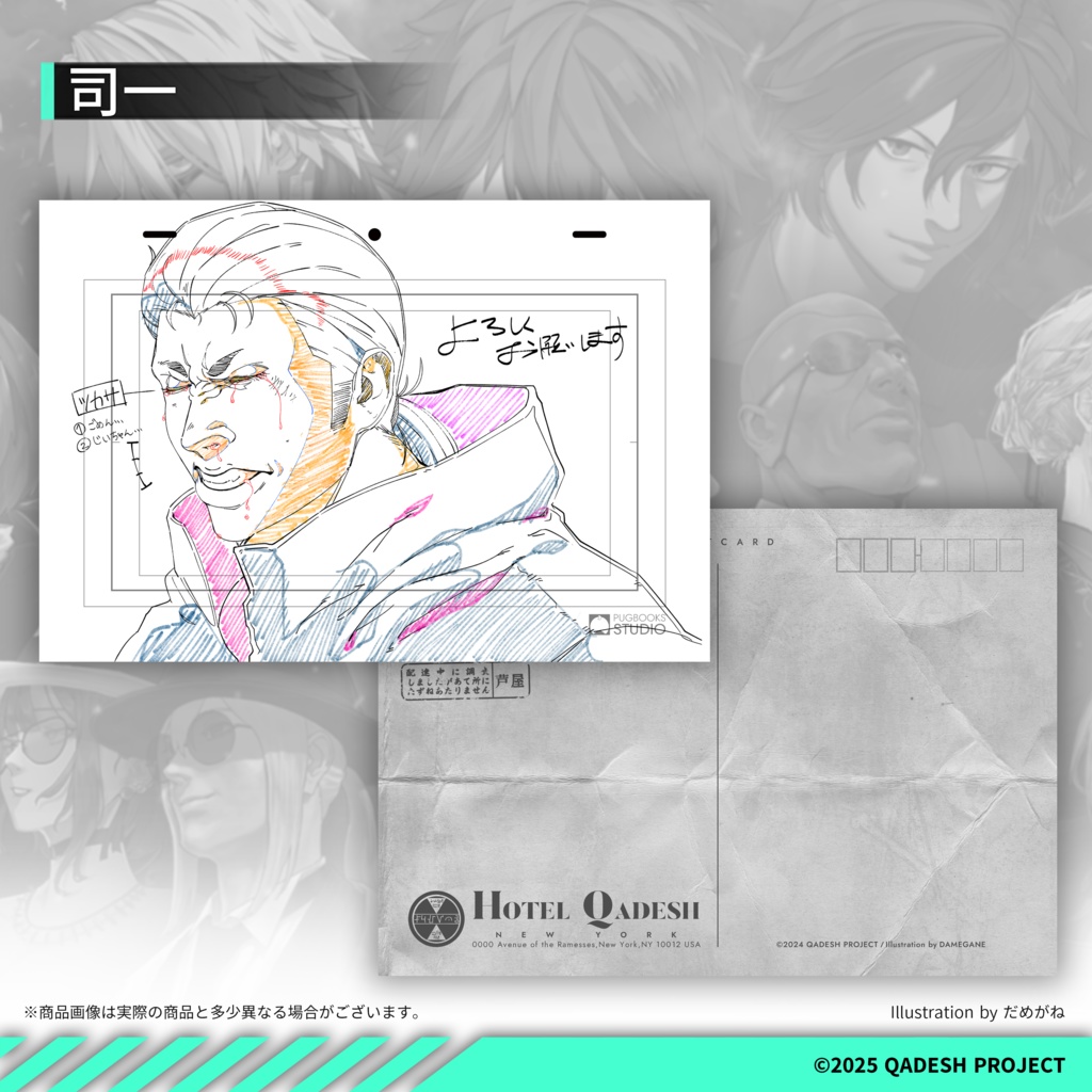 ◤リアルグッズ◢ カデシュ・プロジェクト 原画風ポストカード