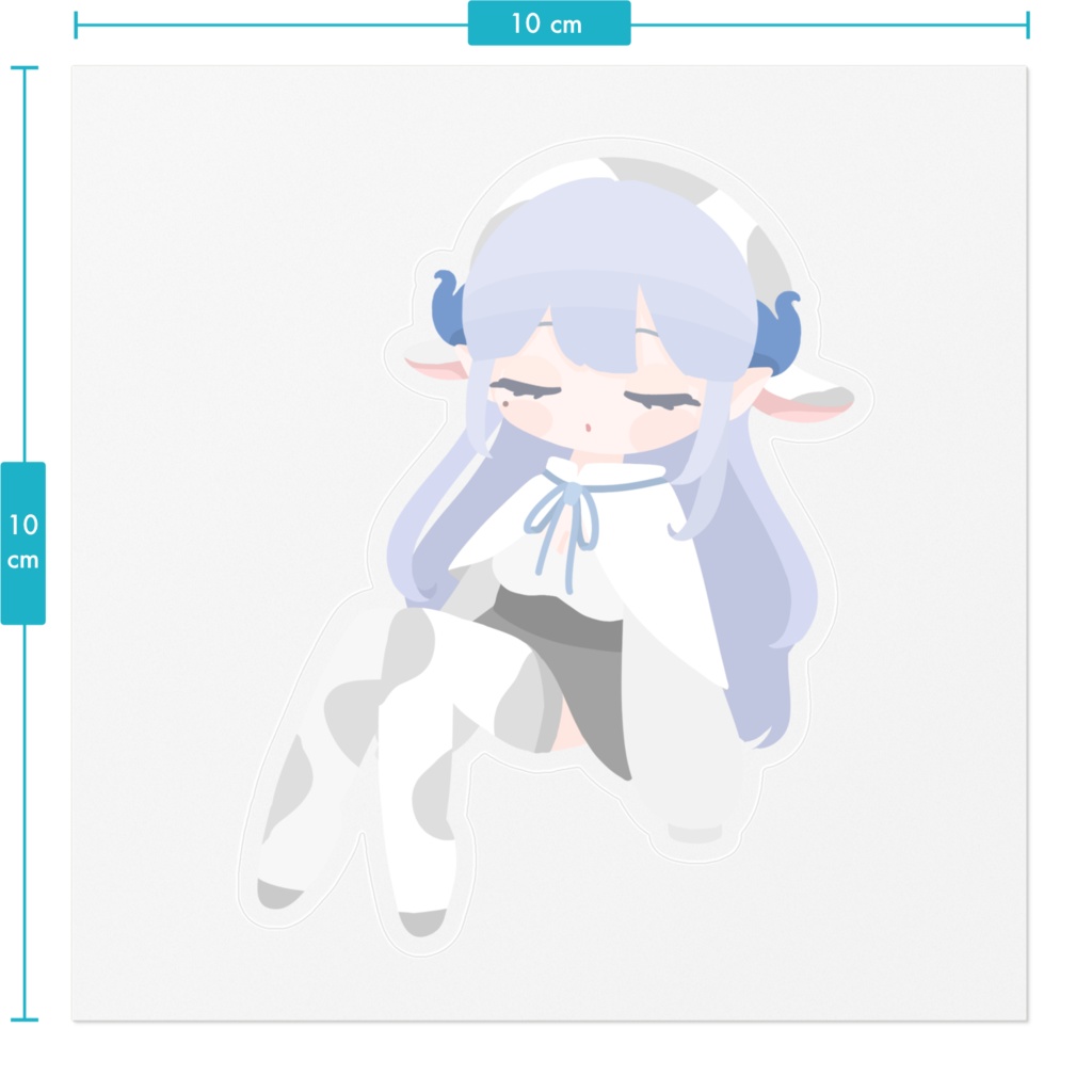 すやすやよるちゃん ステッカー