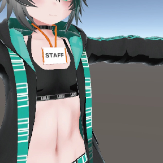 【無料】【VRChat想定】イベントスタッフが使えそうなアイテム4セット