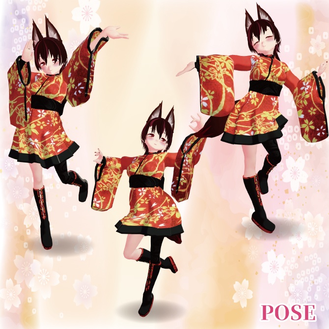 【PB対応】オリジナル3Dモデル「夜叉姫」