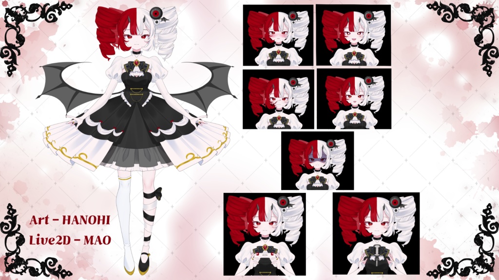 【限定1点】【Live2Dmodel】devil lady / 悪魔の少女【VTS対応/ok】
