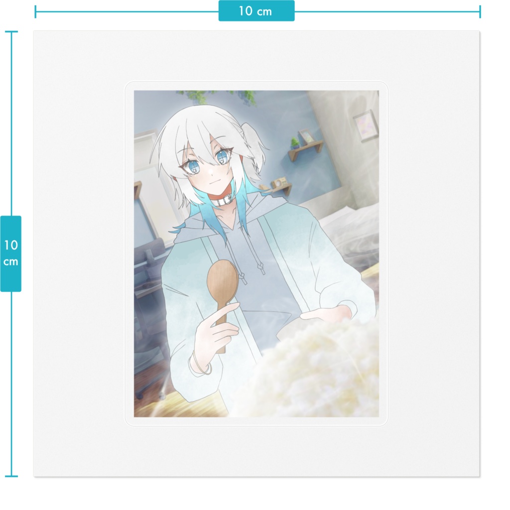 白井らいす オリジナルステッカー