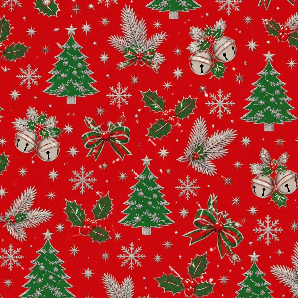 クリスマスツリーのデジタルペーパー
