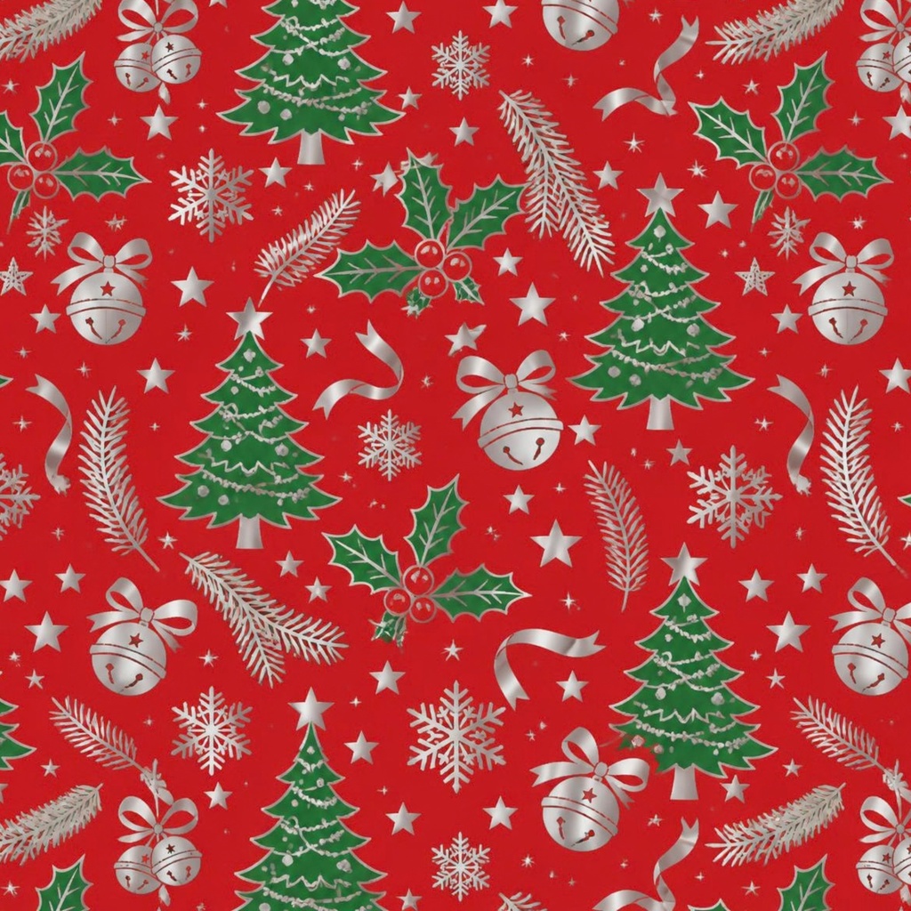 クリスマスツリーのデジタルペーパー