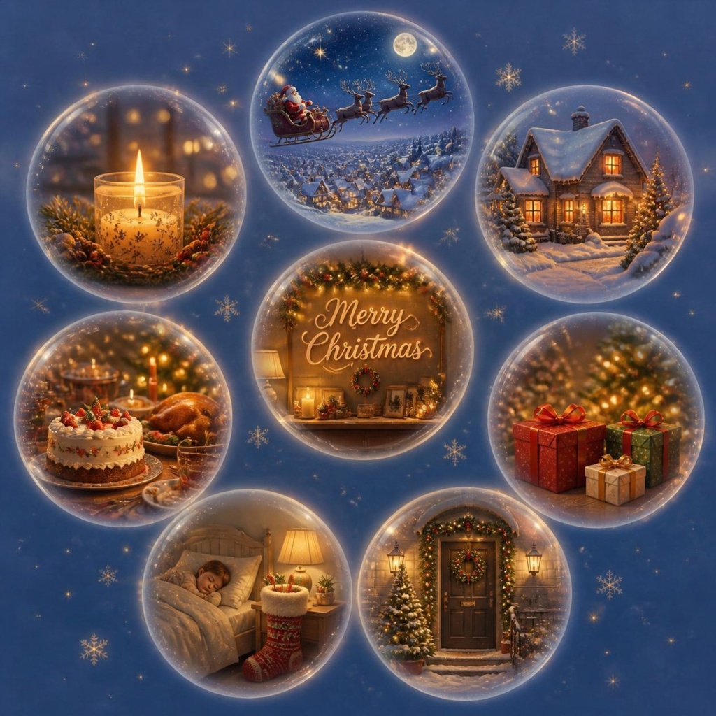 クリスマスデジタルペーパー