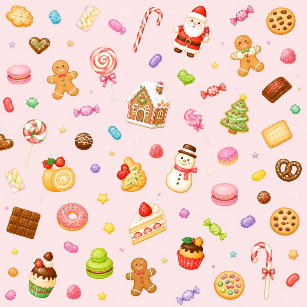 クリスマスのおやつデジタルペーパー