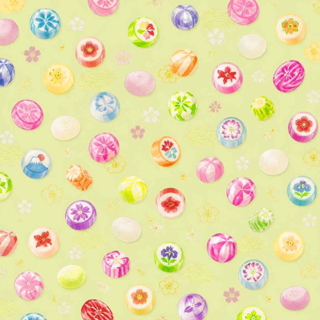 あめ玉デザインのデジタルペーパー