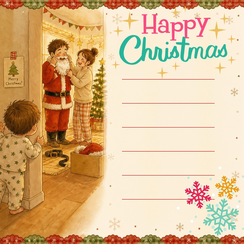 メッセージが書けるクリスマスデジタルペーパー