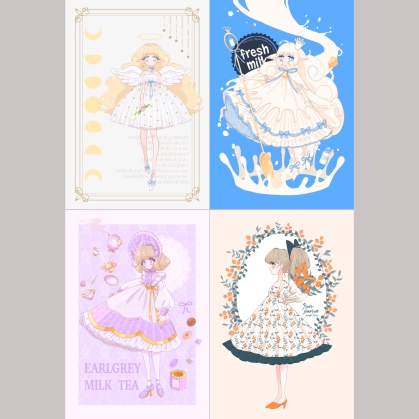 ポストカード4種セット