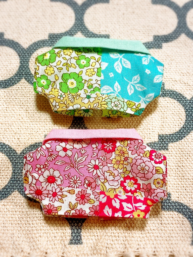 花柄✿ 切替風シャツ