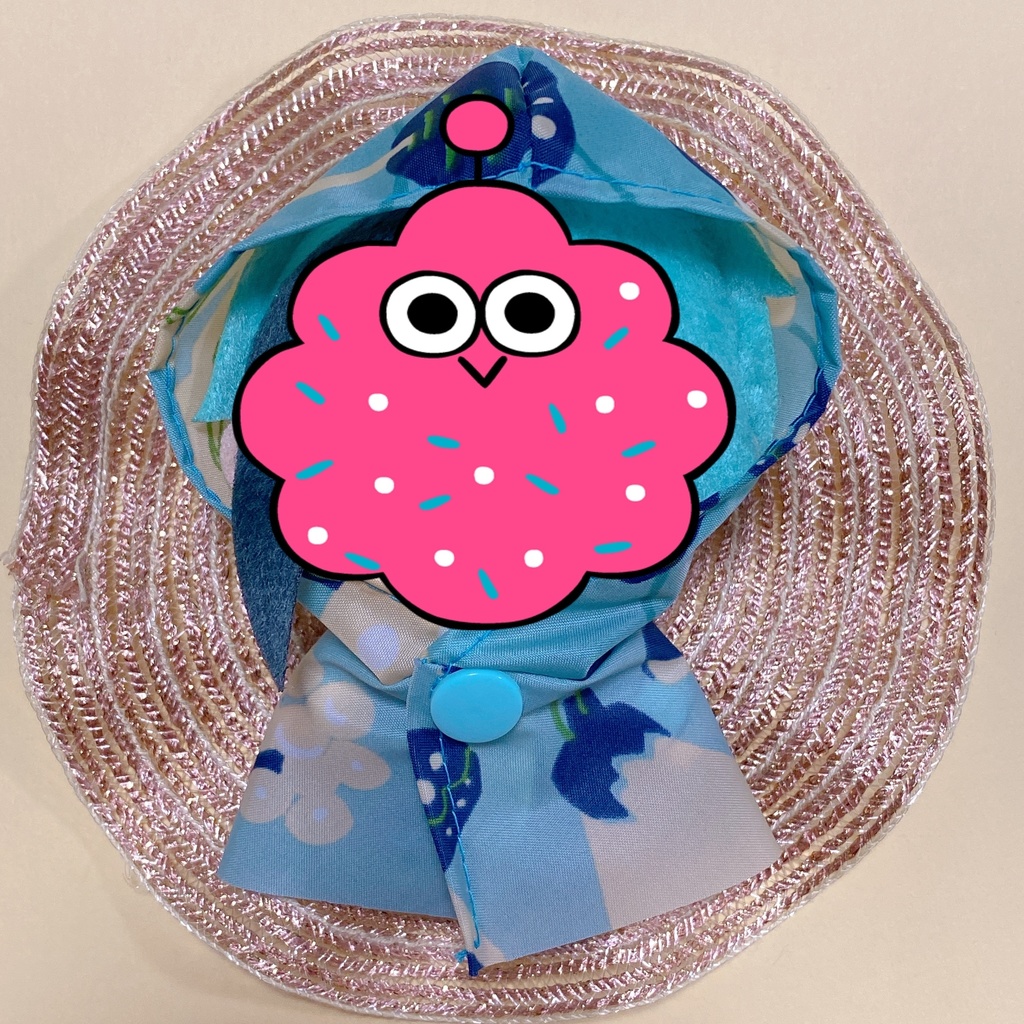 ベジタブル柄レインポンチョ