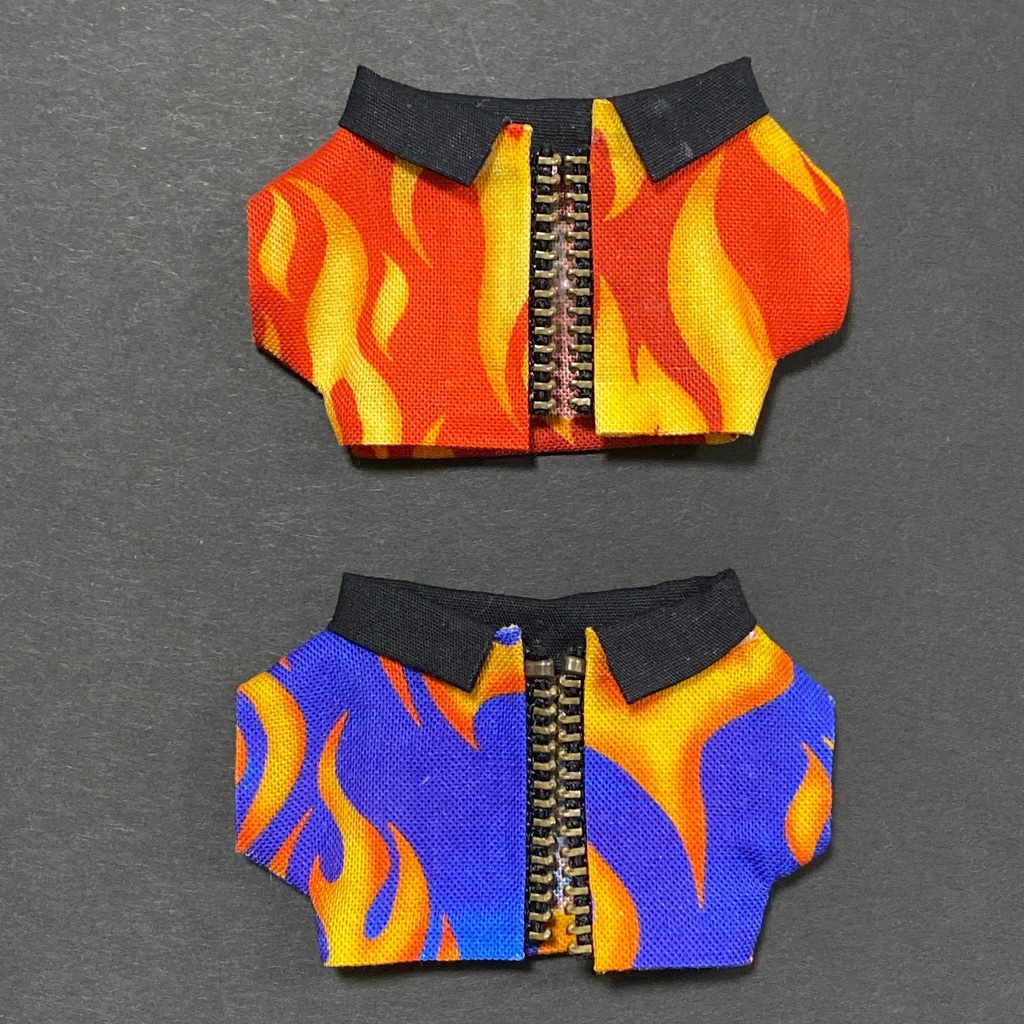 ファイヤー柄ジャケット