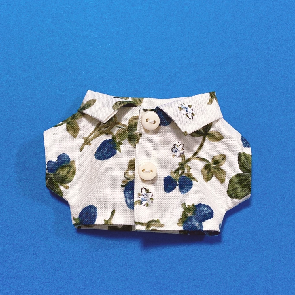 ぬい服イチゴ柄シャツ【B/R】