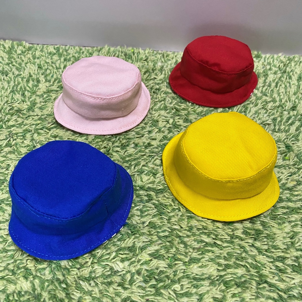 バケットハット⬛︎無地×チェック柄