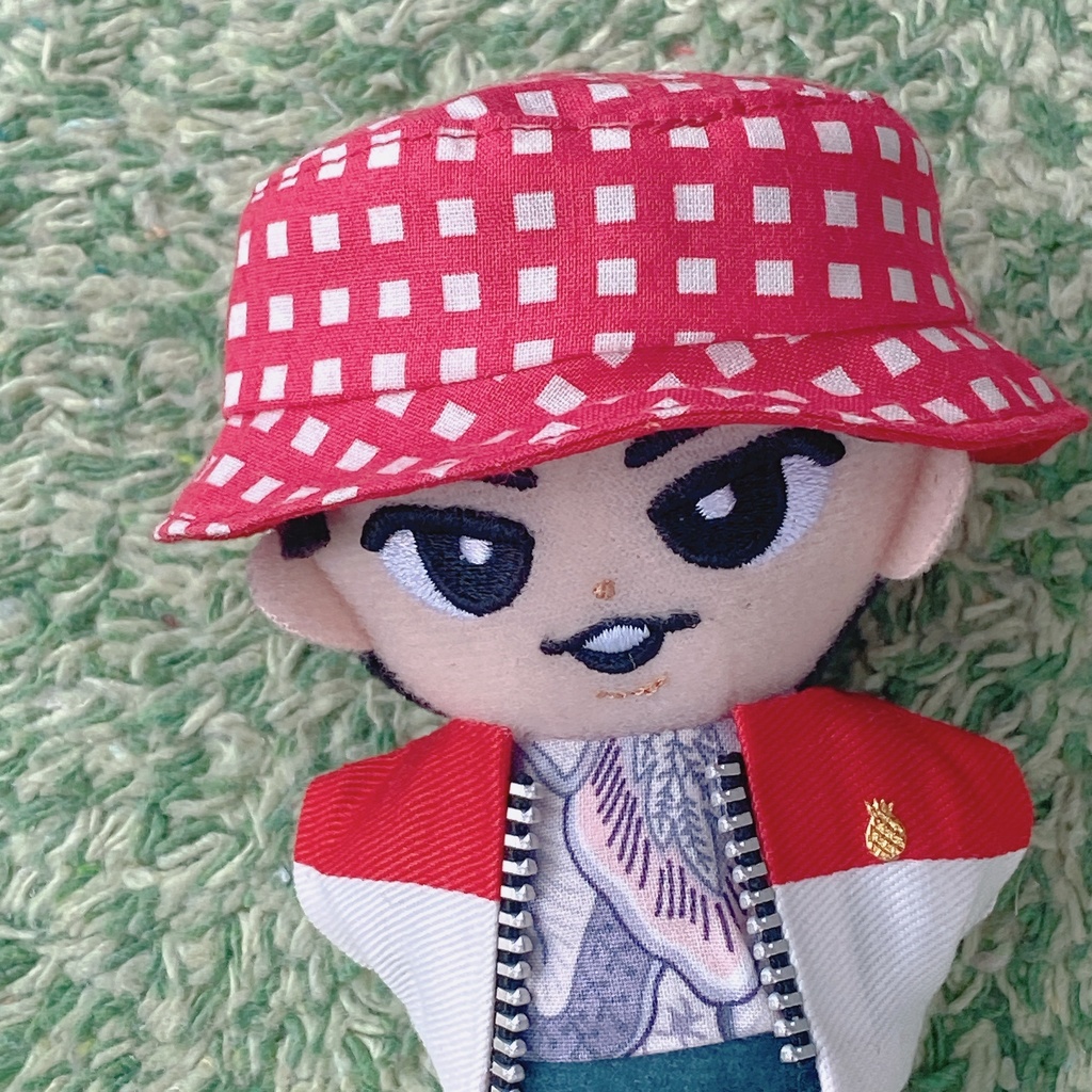 バケットハット⬛︎無地×チェック柄