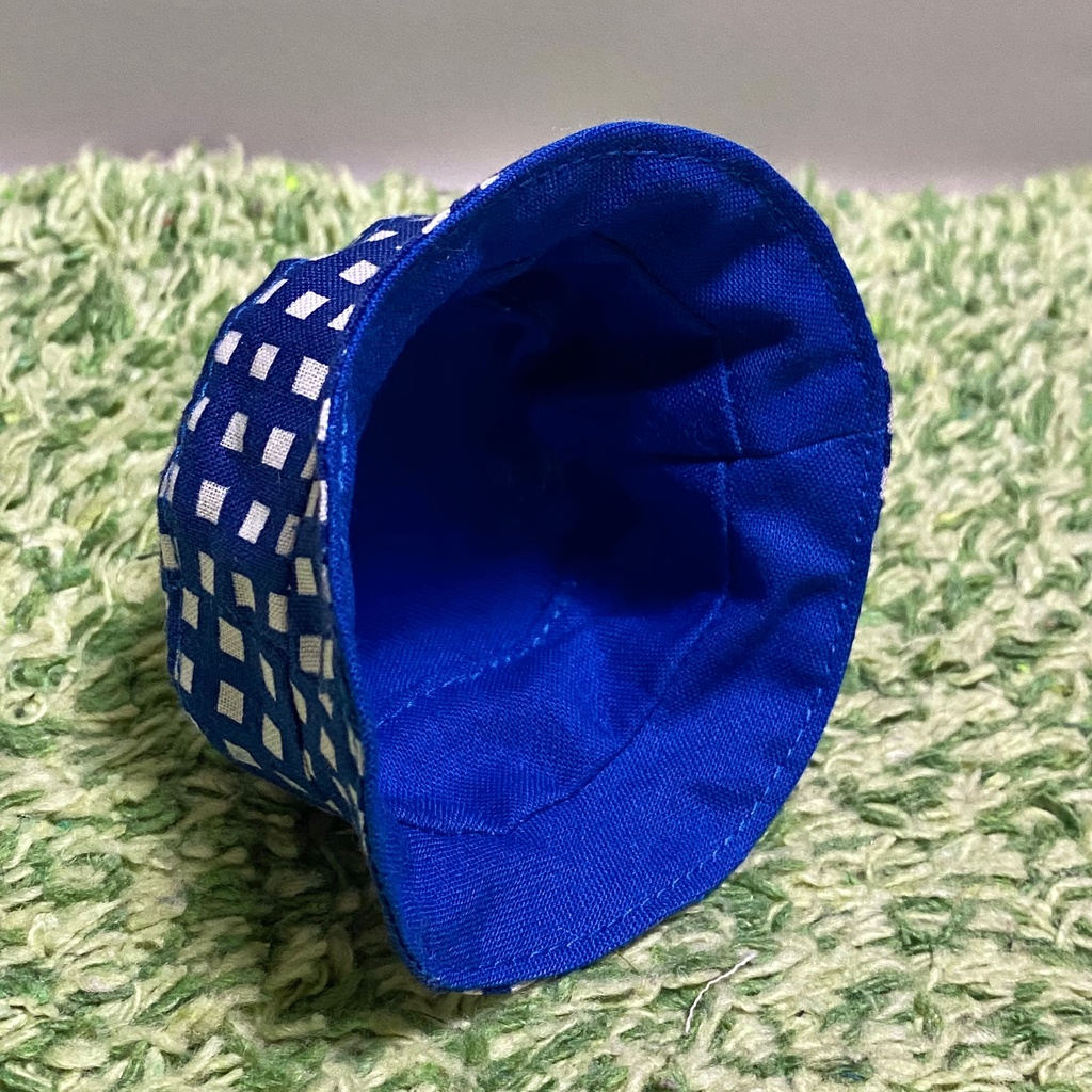 バケットハット⬛︎無地×チェック柄