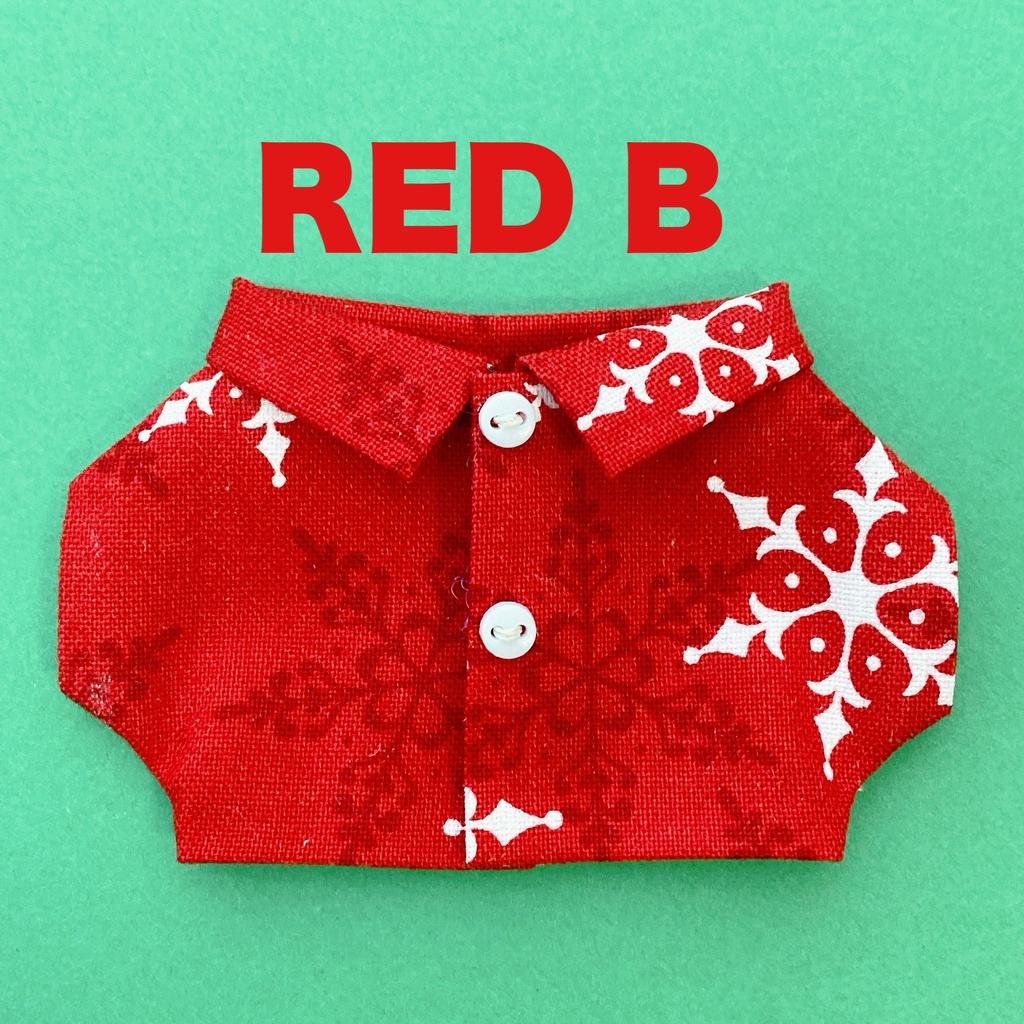 雪の結晶■ボタン付きシャツ