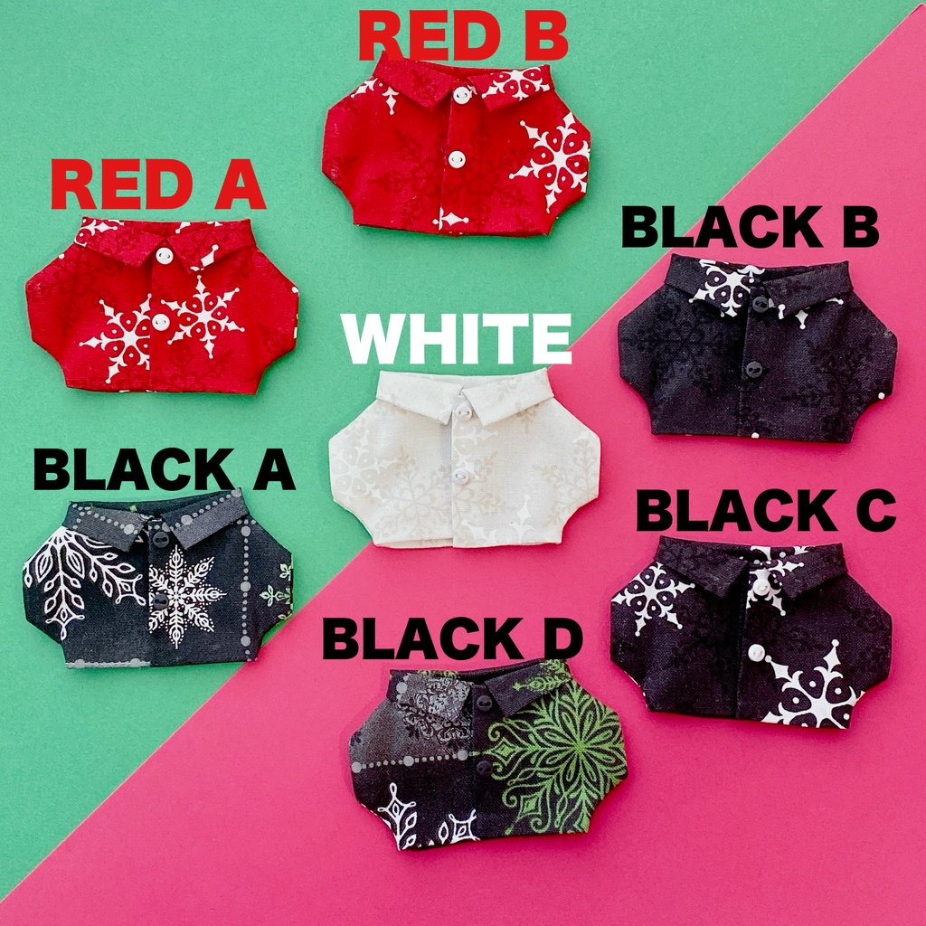 雪の結晶■ボタン付きシャツ