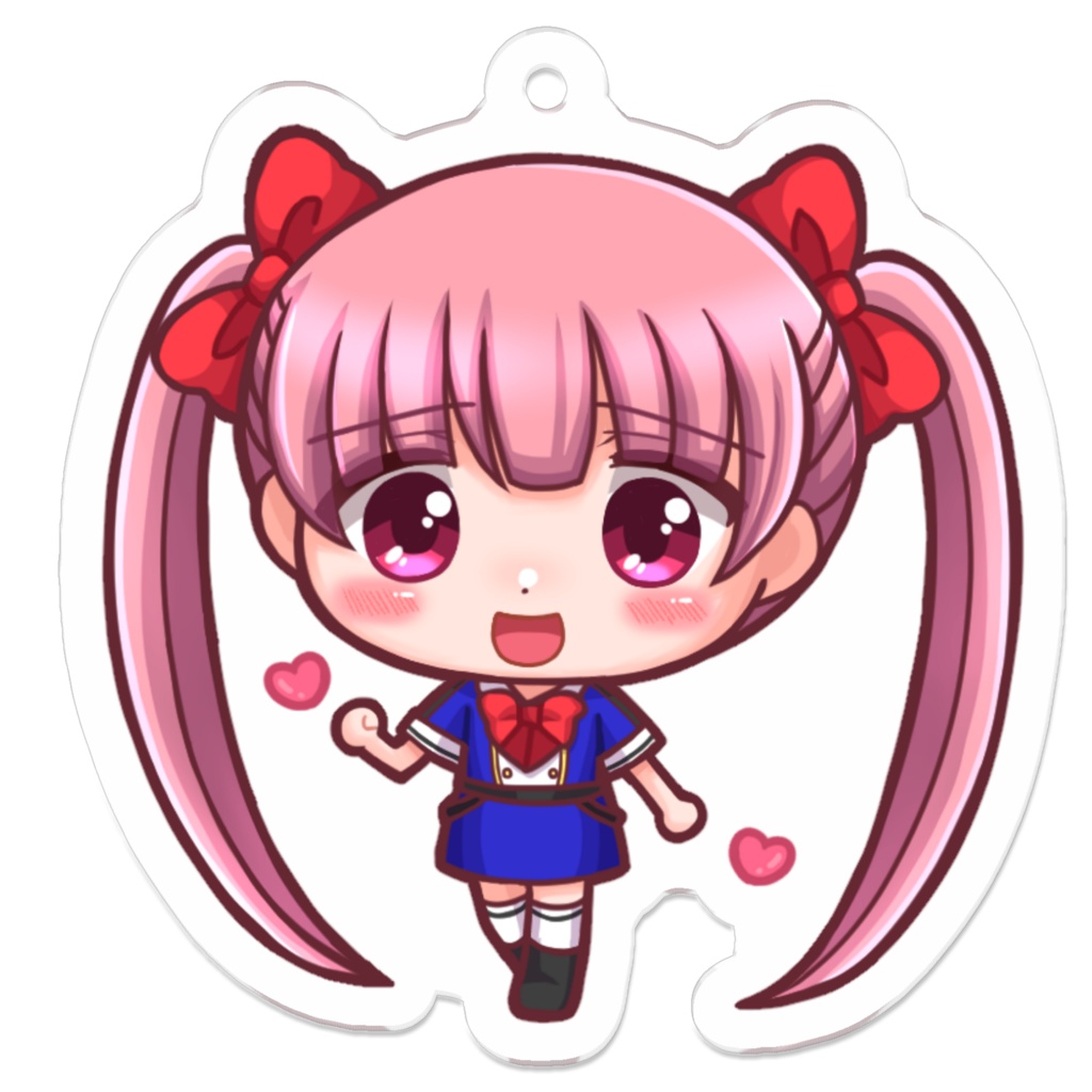 受注版アクリルキーホルダー11種【ポロスタ☆フレンズ】ナスカン版50 x 50 (mm)