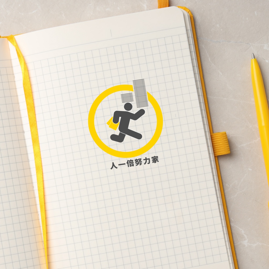 褒め標識ステッカー「人一倍努力家」