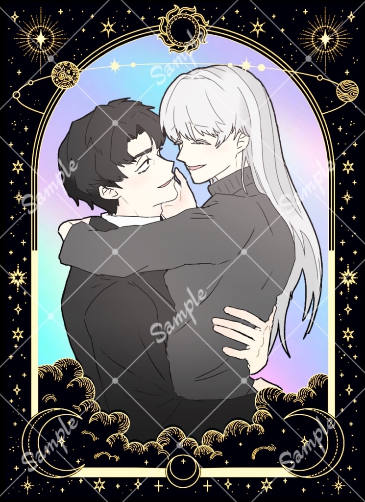 【ローラン/アンジェリカ】箔押しカード