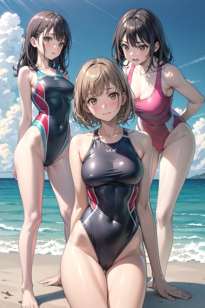 水着女子3【AIイラスト】(50枚)