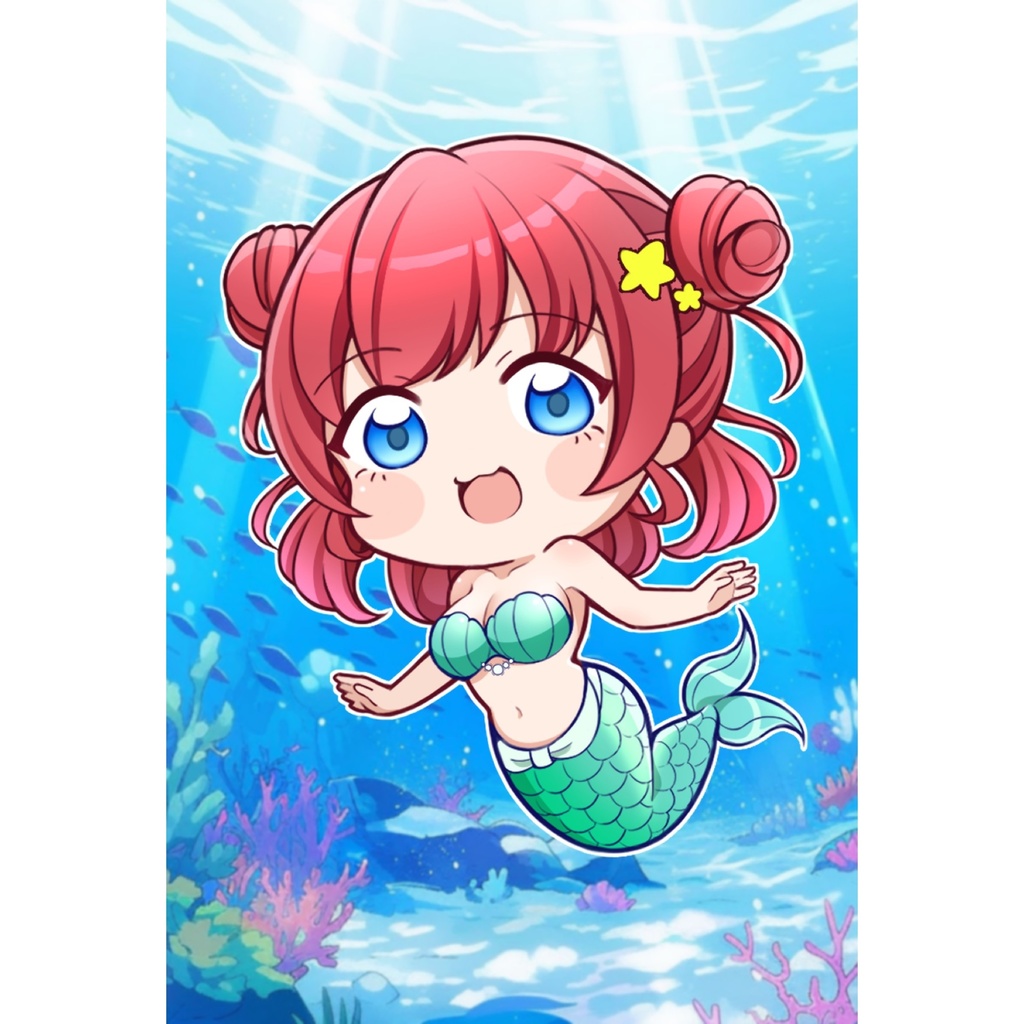 マーメイドちゃん　ポストカード(２枚入り)
