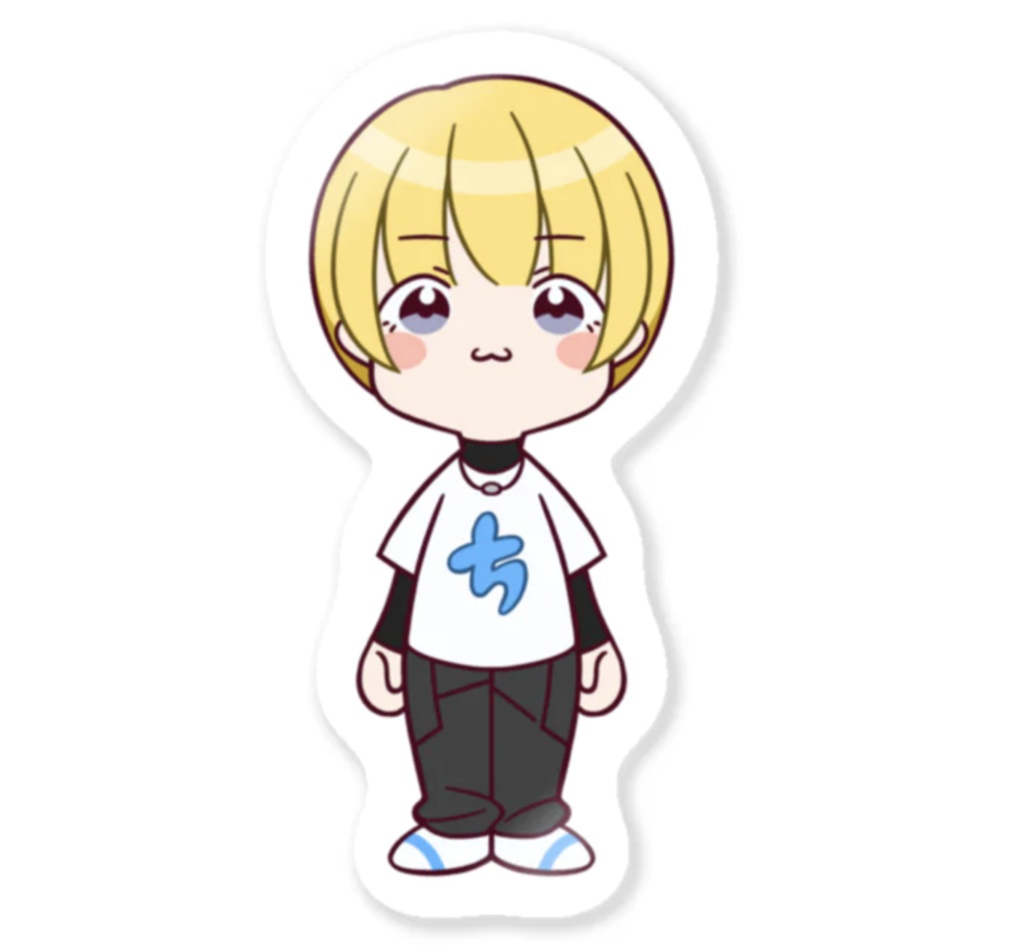 ちばちゃんの透明ステッカー