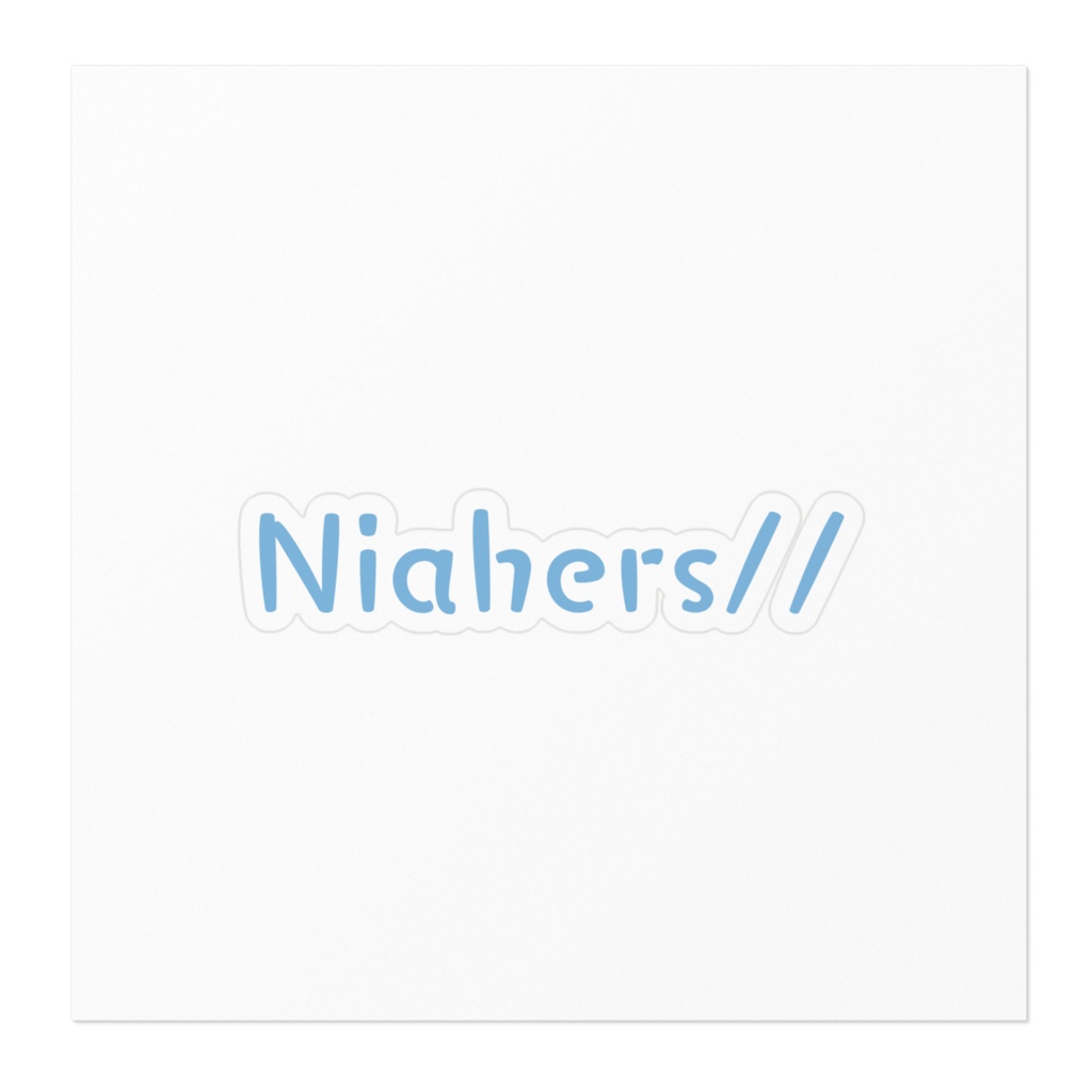 Niahers ステッカー
