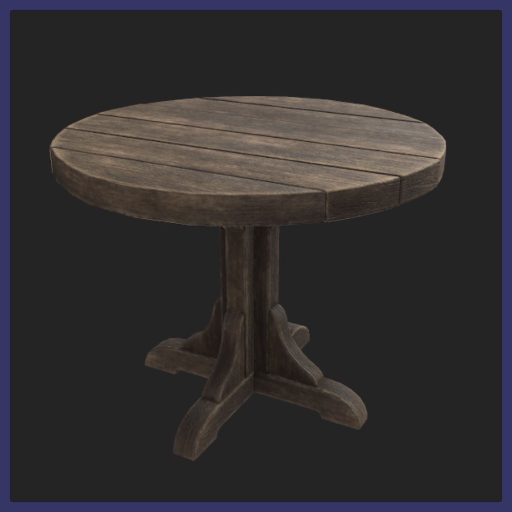 【3Dモデル】中世酒場アセット(8点)