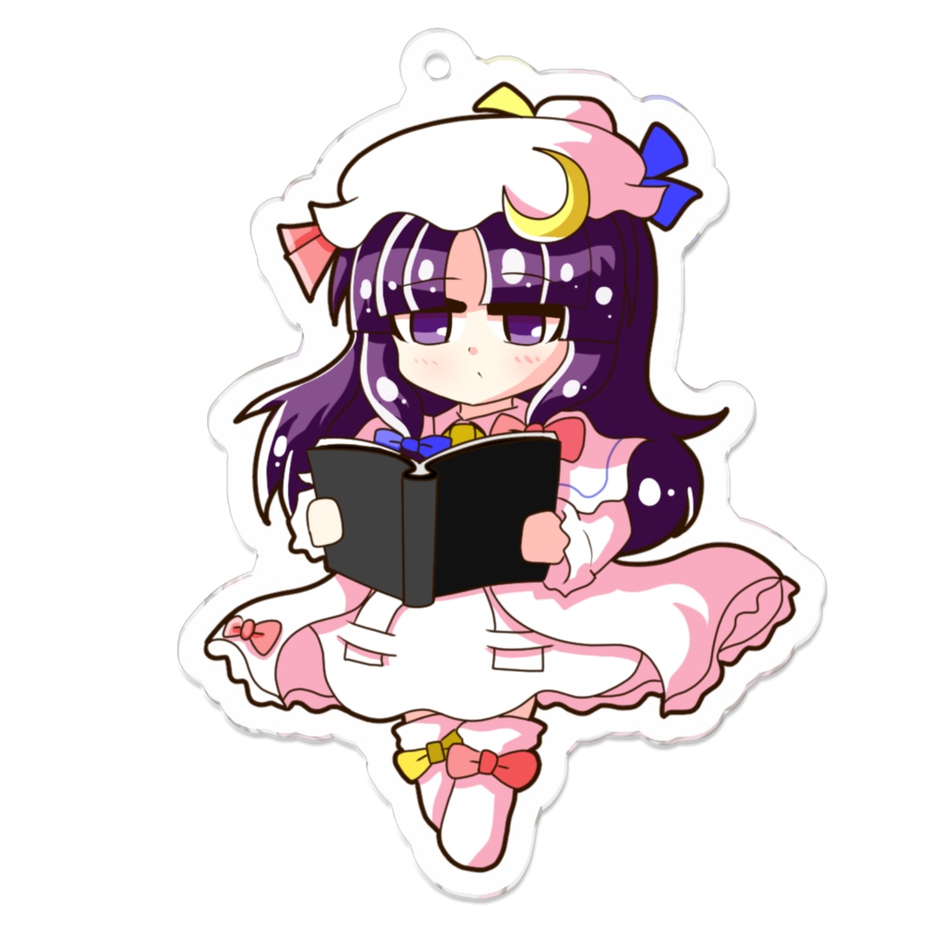 【東方Project】パチュリー・ノーレッジ のっぺりアクリルキーホルダー(コーティングあり)