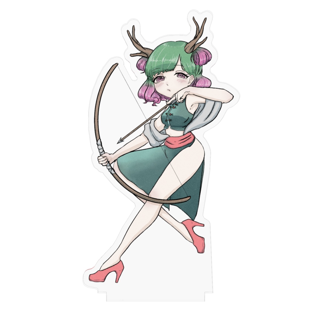 「弓使いだにこ」アクリルフィギュア