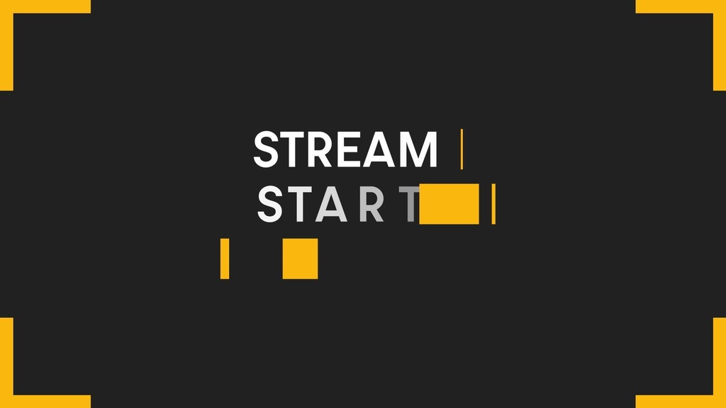 配信者/VTuber|おしゃれ待機画面素材 クールモーション待機画面