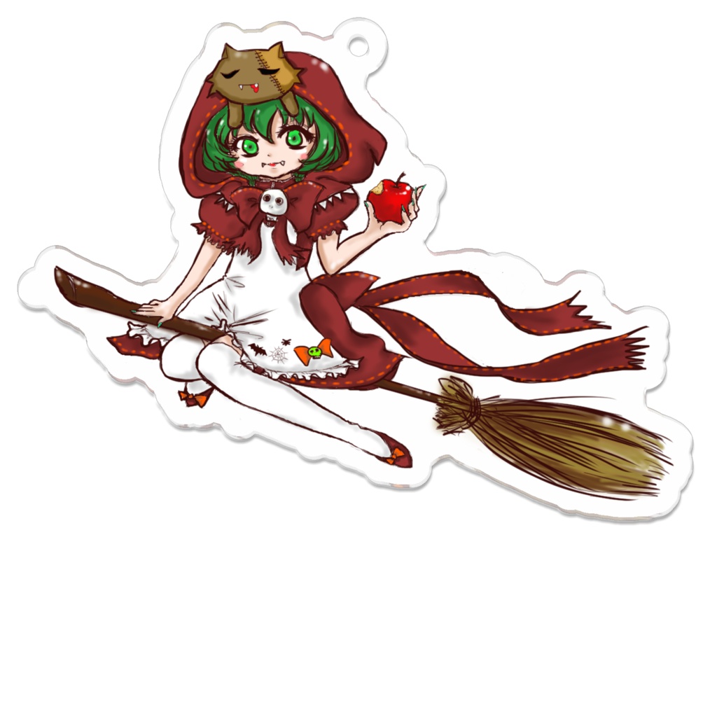 ハロウィンずきんアクキー