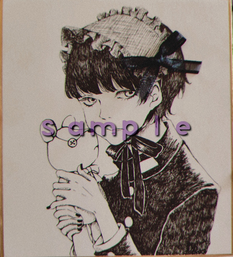 原画ミニ色紙