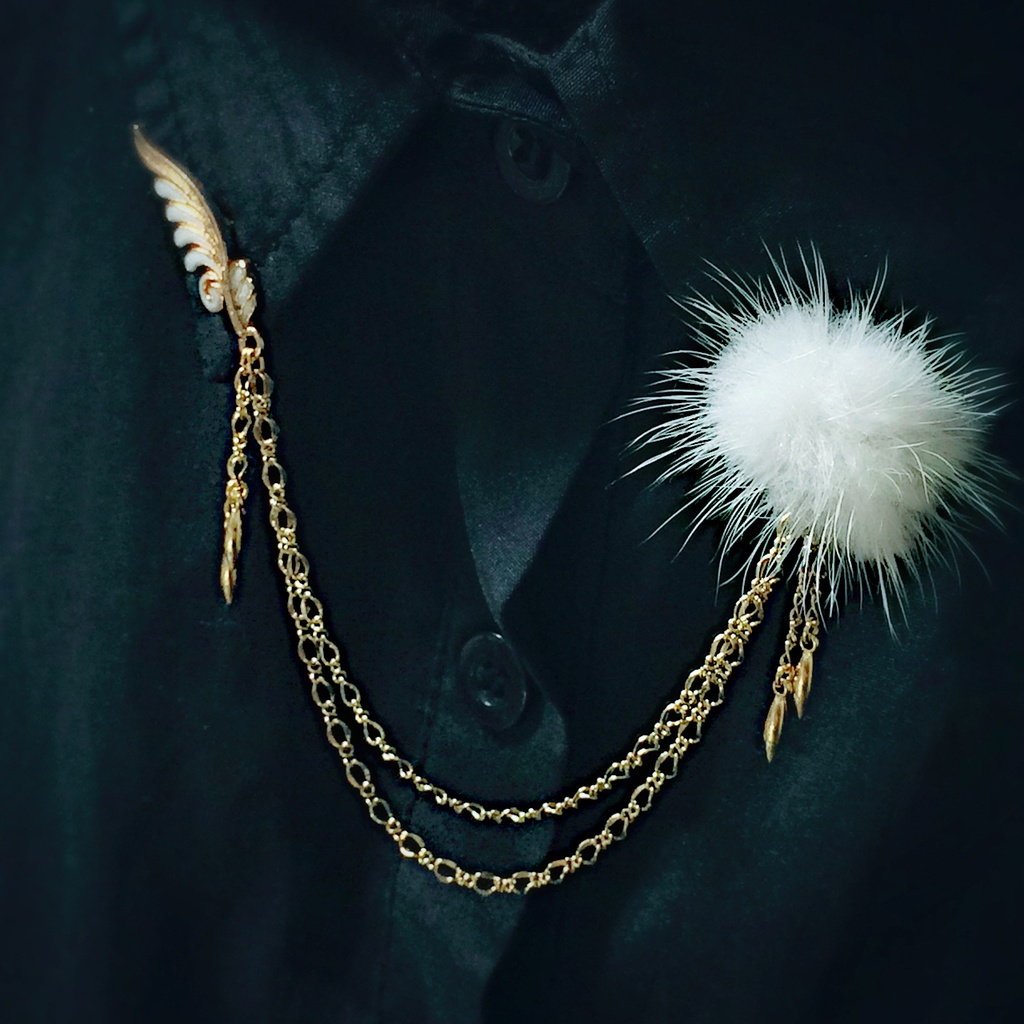 鶴丸国永 イメージアクセサリー 襟ブローチ