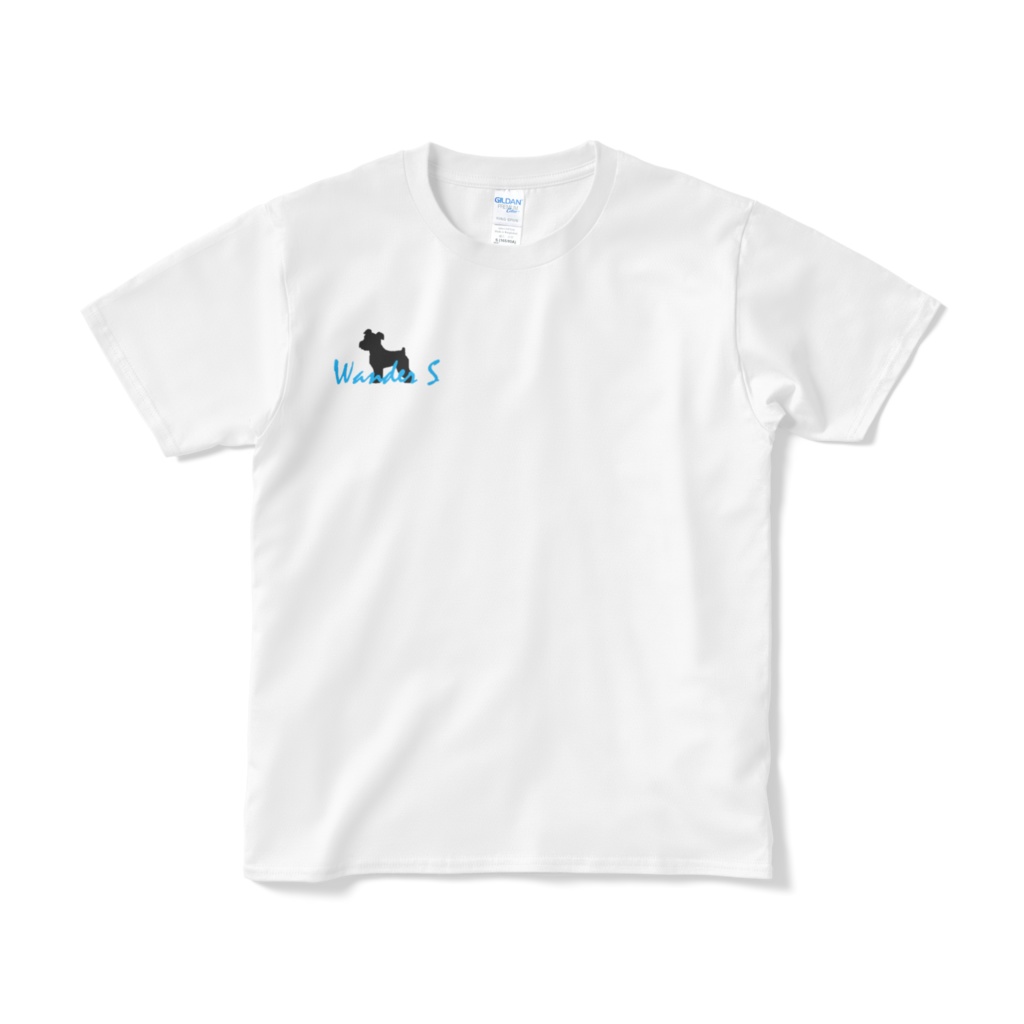 Wander SシュナウザーロゴTシャツ（ブラック＆ブルー）