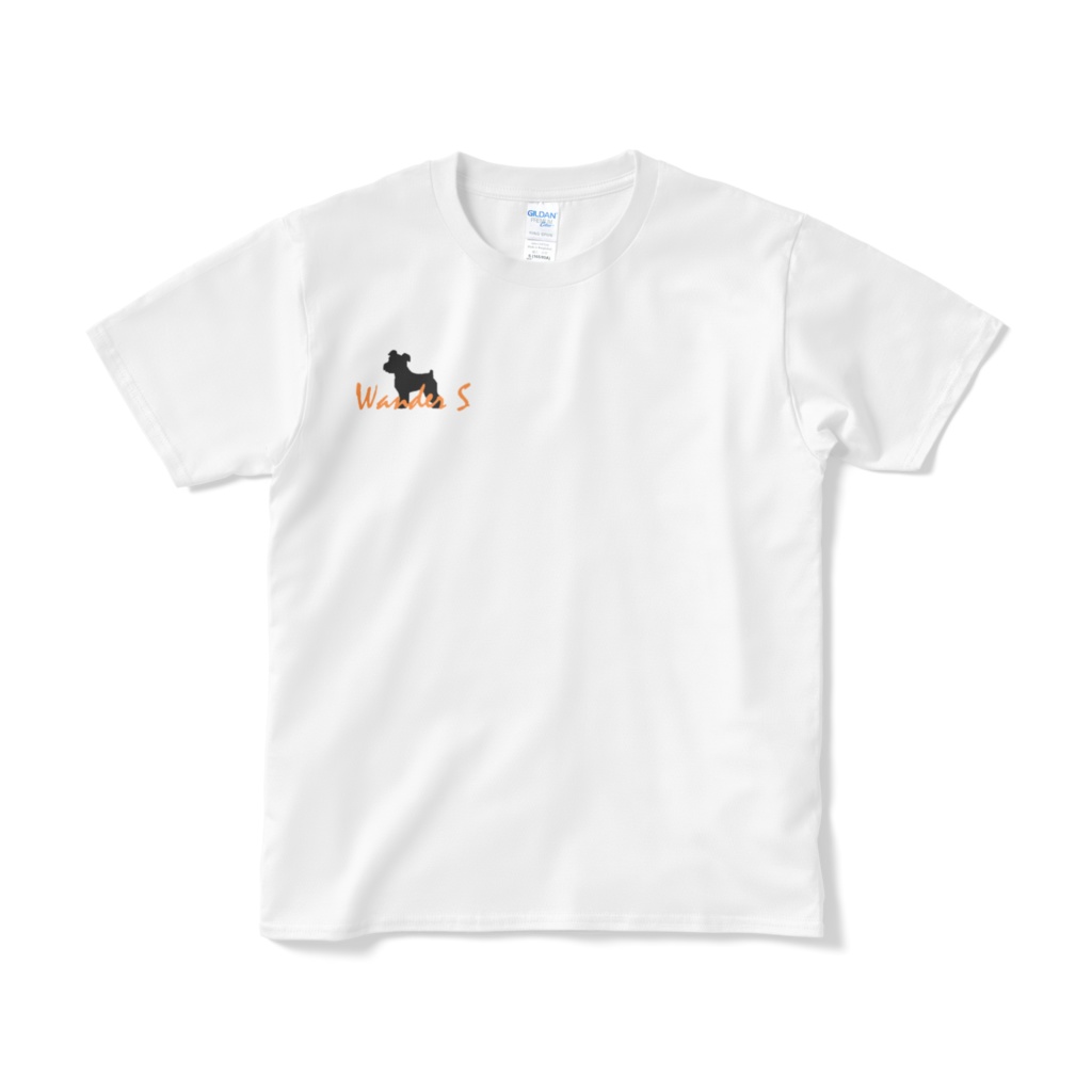Wander SシュナウザーロゴTシャツ(ブラック&オレンジ)