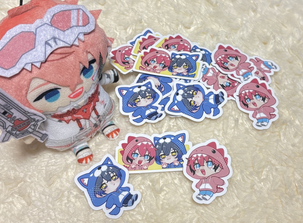 ぎゃうるふパーカー ステッカーセット