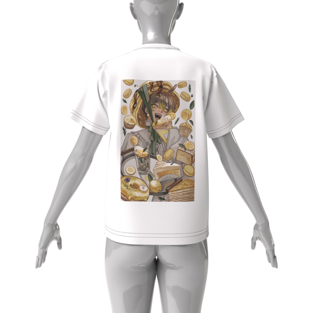 【ビッグシルエットTシャツ】れもん