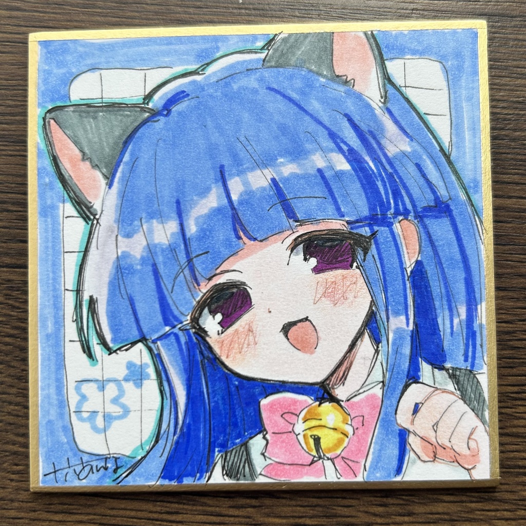 【手描きイラスト】梨花