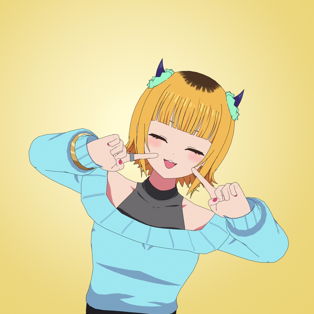 【For VRChat 3D Model】推しの子 Memちょ